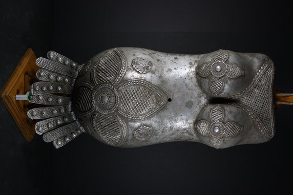 Large African Metal Body Belly mask