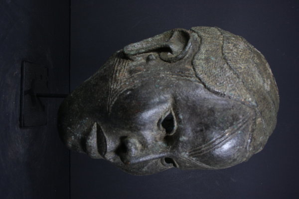 BENIN Bronze OBA King Mask - Nigeria