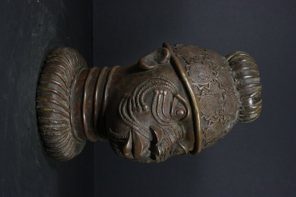 BENIN Bronze OBA King's Head - Nigeria Benin